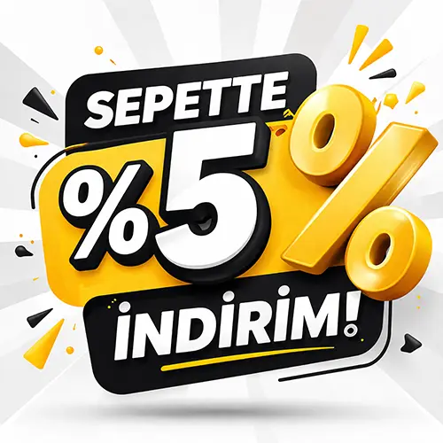 Sepette %5 İndirim 
