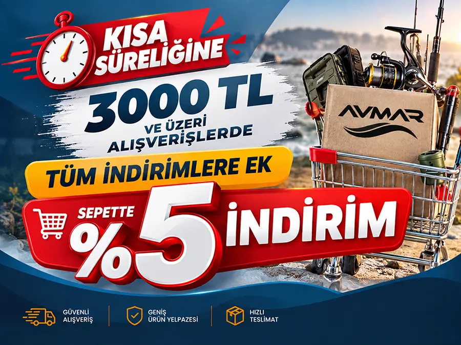 Tüm Ürünlerde 3000₺ Ve Üzeri Alışverişe %5 İndirim