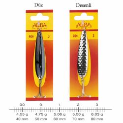 AlbaStar 404 Lüfer Düz Desen Olta Kaşık - 2