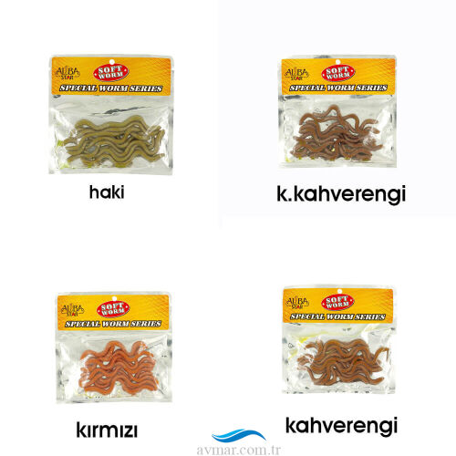 Albastar Soft Special Worm 10cm Sahte Silikon Kurt (1)