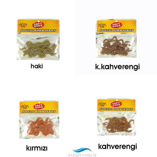 Albastar Soft Special Worm 10cm Sahte Silikon Kurt