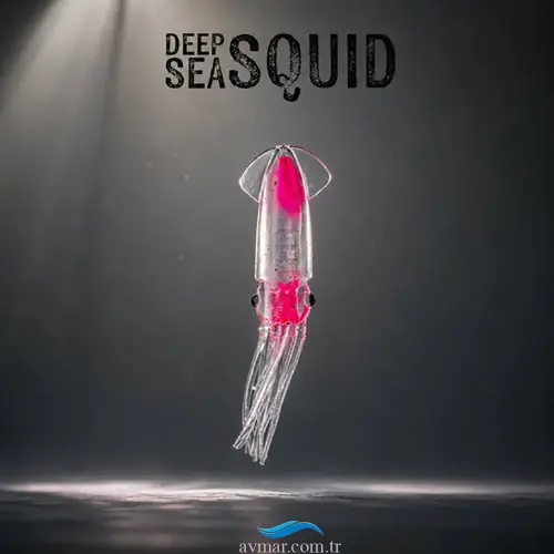Alesta Deep Sea Squid Body X6152 10cm Glow Pink