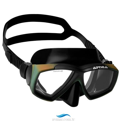 Apnea Seagul Silikon Kamuflaj Dalış Maskesi