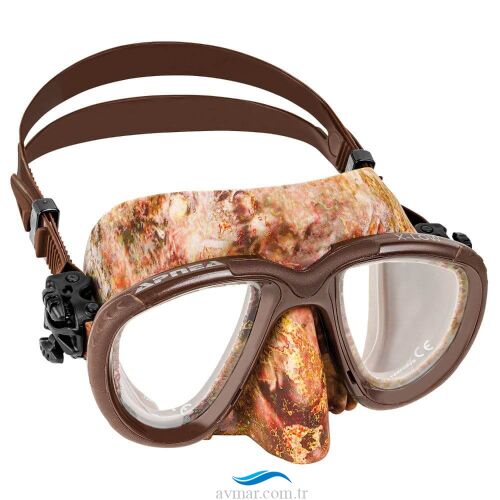 Apnea X Low Brown Kamuflaj Dalış Maskesi - Apnea