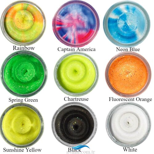 Berkley Powerbait Natural Glitter Trout Bait Garlic Suni Yem - 2