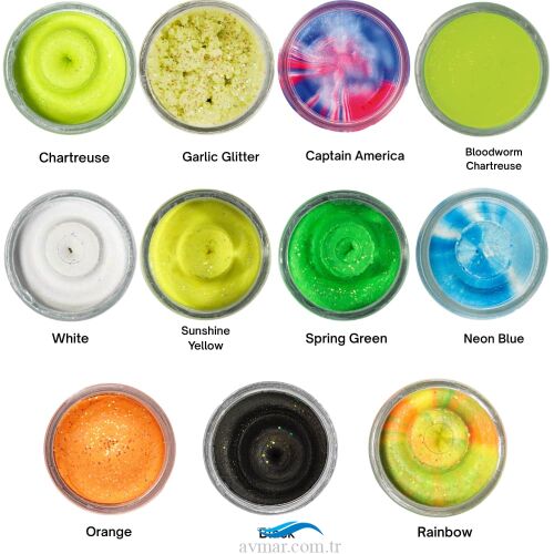 Berkley Powerbait Natural Glitter Trout Bait Garlic Hamur Sahte Yem - Berkley (1)