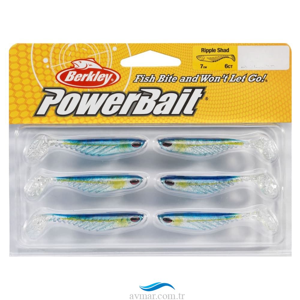 Berkley Powerbait Ripple Shad 7cm Silikon Sahte Yem 6lı