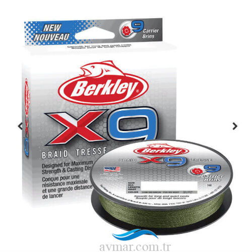 Berkley X9 Braid Tresse Lovis Green İp Misina - 1
