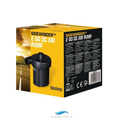 Bestway 62097 Sidewinder DC 12V Araç Çakmaklı Pompa - Bestway (1)