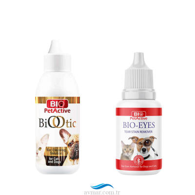 Bio Petactive Kedi Köpek Göz Ve kulak Temizleme Seti - 1