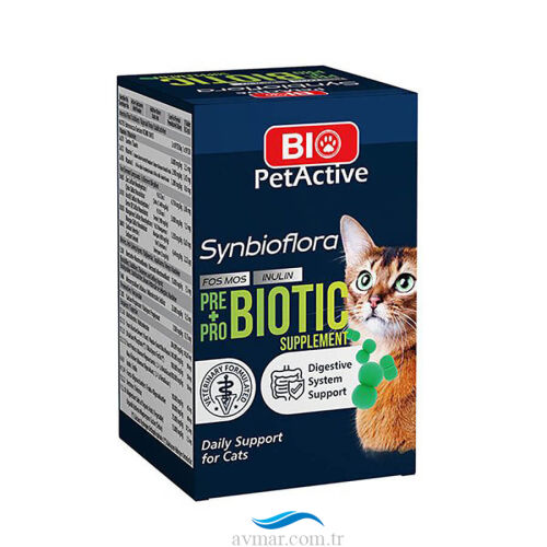 Bio Petactive Synbioflora Kedi Probiotic 30gr 60 Tablet - Bio Petactive