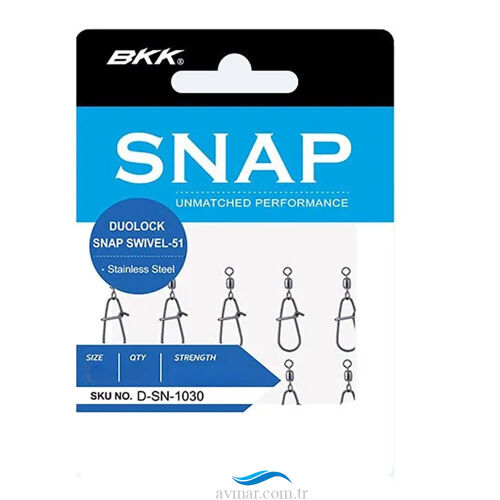 BKK Duolock Snap Swivel-51 Klipsli Fırdöndü