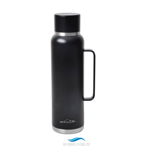 Campout Çift Katmanlı Termos 1500ml Siyah - 1