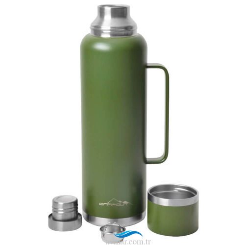 Campout Çift Katmanlı Termos 1500ml Yeşil - Campout (1)