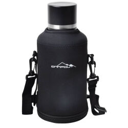 Campout Çift Katmanlı Termos 2000ml Siyah - 1