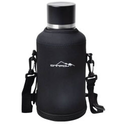 Campout Çift Katmanlı Termos 2000ml Siyah - 4