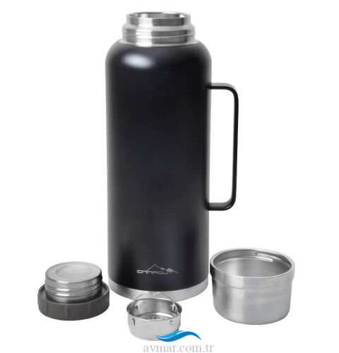 Campout Çift Katmanlı Termos 2600ml Siyah - Campout (1)