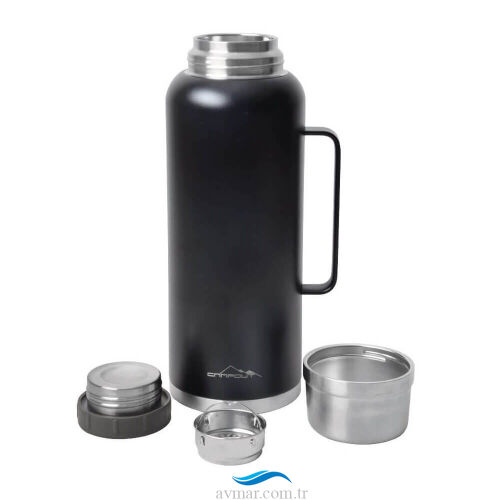 Campout Çift Katmanlı Termos 2600ml Siyah - 5