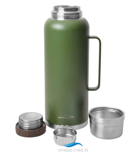 Campout Çift Katmanlı Termos 2600ml Yeşil (1)