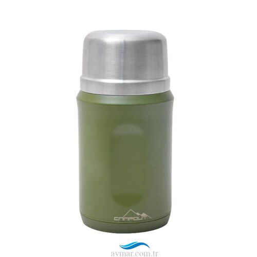 Campout Çift Katmanlı Yemek Termosu 600ml Yeşil - 6