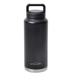 Campout Çift Katmanlı Yemek ve Buz Termosu 1000ml Siyah - 1