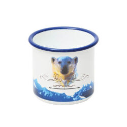 Campout Emaye Kupa Beyaz Bear - 3