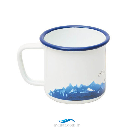 Campout Emaye Kupa Beyaz Bear (1)