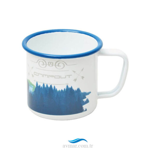 Campout Emaye Kupa Beyaz Doğa - Campout (1)