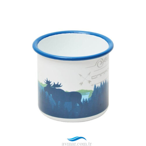 Campout Emaye Kupa Beyaz Doğa