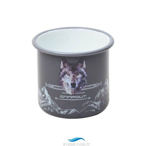 Campout Emaye Kupa Gri - 3