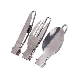 Campout Katlanır Kaşık Çatal Bıçak Seti - 4