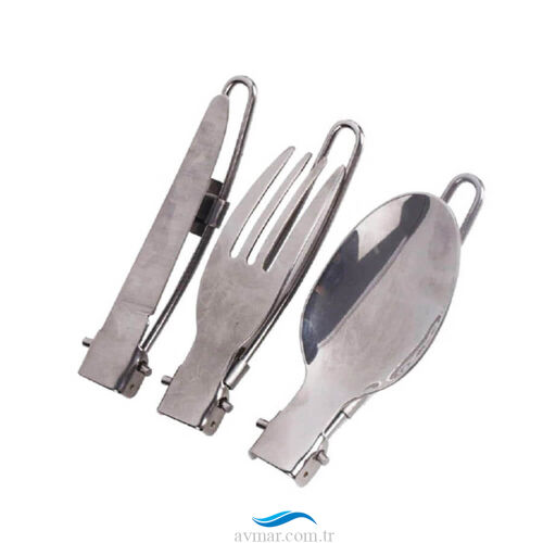 Campout Katlanır Kaşık Çatal Bıçak Seti - 4