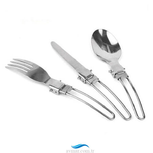 Campout Katlanır Kaşık Çatal Bıçak Seti - Campout