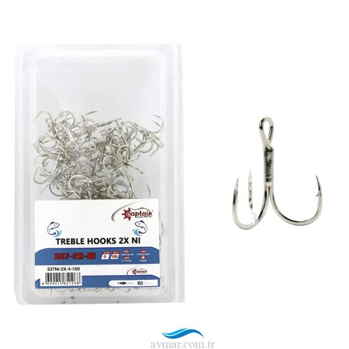 Captain 337Ni Üçlü Olta İğnesi 100'lü