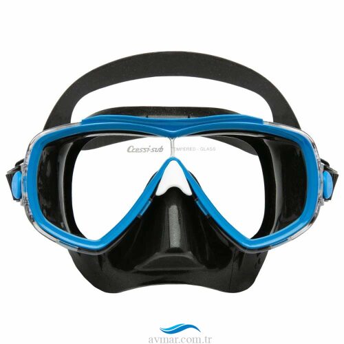 Cressi Estrella Dalış Maskesi Black Blue (1)