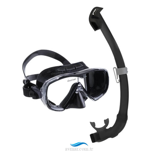 Cressi Estrella Seal Dry Siyah Maske Şnorkel Seti