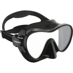 Cressi F1 Frameless Dalış Maskesi - BLACK-BLACK - YETİŞKİN - 1