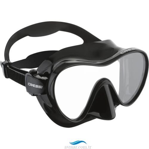 Cressi F1 Frameless Dalış Maskesi - BLACK-BLACK - YETİŞKİN - 1