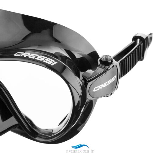 Cressi F1 Frameless Dalış Maskesi - BLACK-BLACK - YETİŞKİN - 2