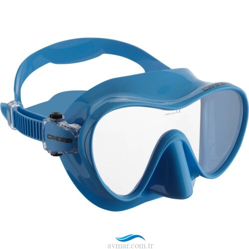 Cressi F1 Frameless Blue Dalış Maskesi