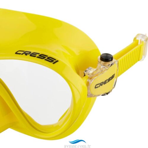 Cressi F1 Frameless Yellow Dalış Maskesi - 2