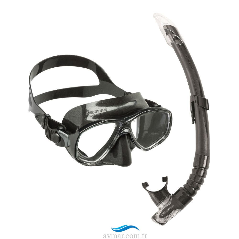 Cressi Marea Maske Gamma Şnorkel Seti Black