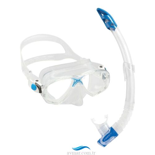 Cressi Marea Maske Gamma Şnorkel Seti Clear Blue - Cressi