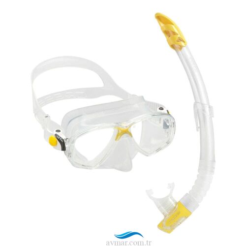 Cressi Marea Maske Gamma Şnorkel Seti Clear Yellow