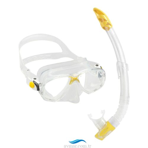 Cressi Marea Maske Gamma Şnorkel Seti Clear Yellow