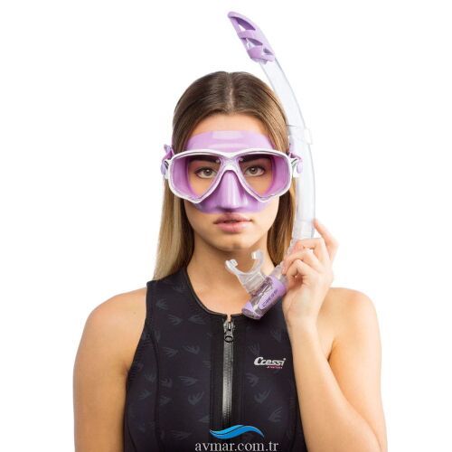 Cressi Marea Maske Gamma Şnorkel Seti Lilac - 2