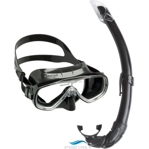 Cressi Onda Maske Mexico Şnorkel Seti Black-Black