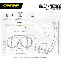 Cressi Onda Maske Mexico Şnorkel Seti Black-Black - 2