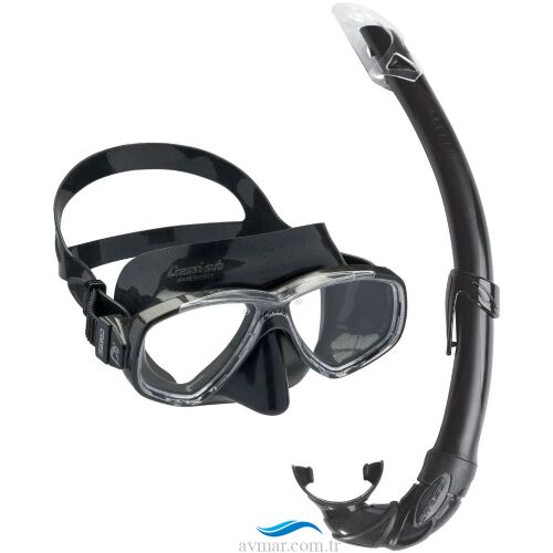 Cressi Perla Maske Mexico Şnorkel Seti Black - 1