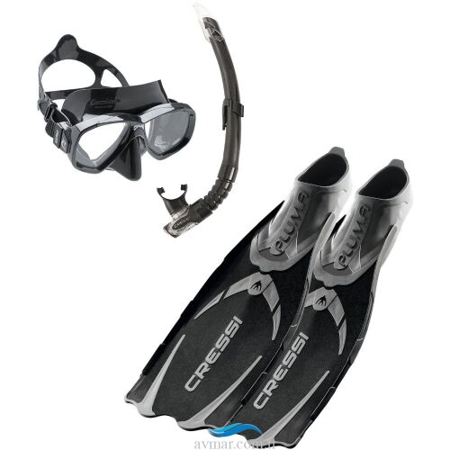 Cressi Pluma Palet Maske Şnorkel Seti - 1